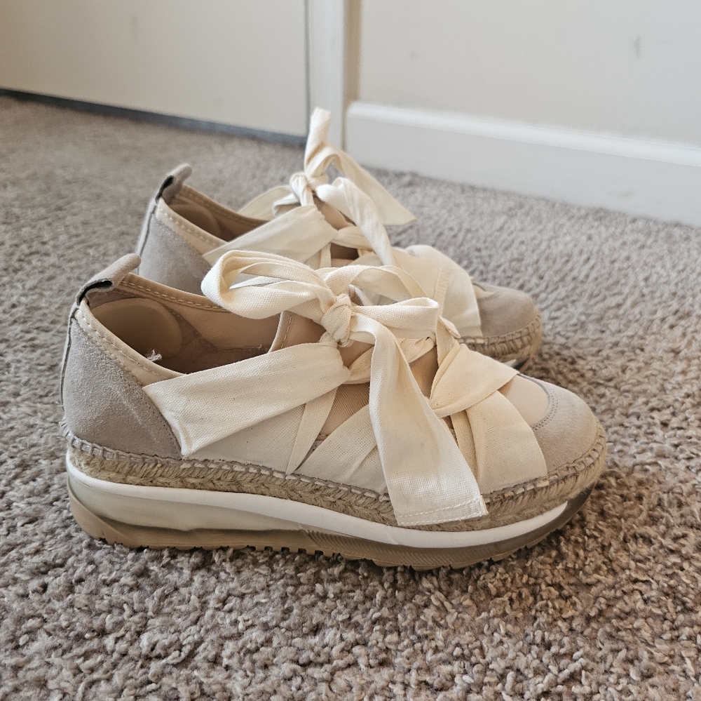 Free People Chapmin Espadrille Sneakers - Size 38 - Picture 7 of 13